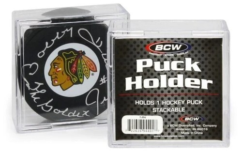 Nhl hockey puck holder display - holder,